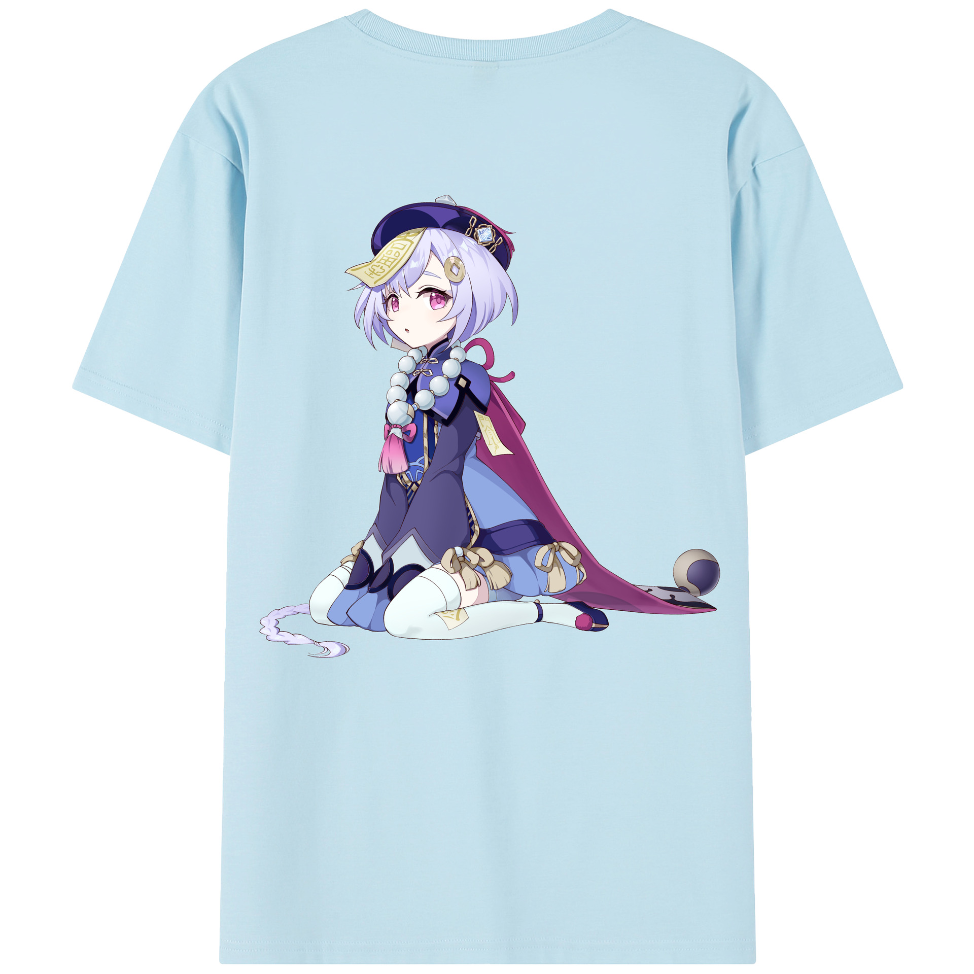 げんし神 七七 なな  genshin Nana 綿100％半袖Tシャツ（背面プリント）